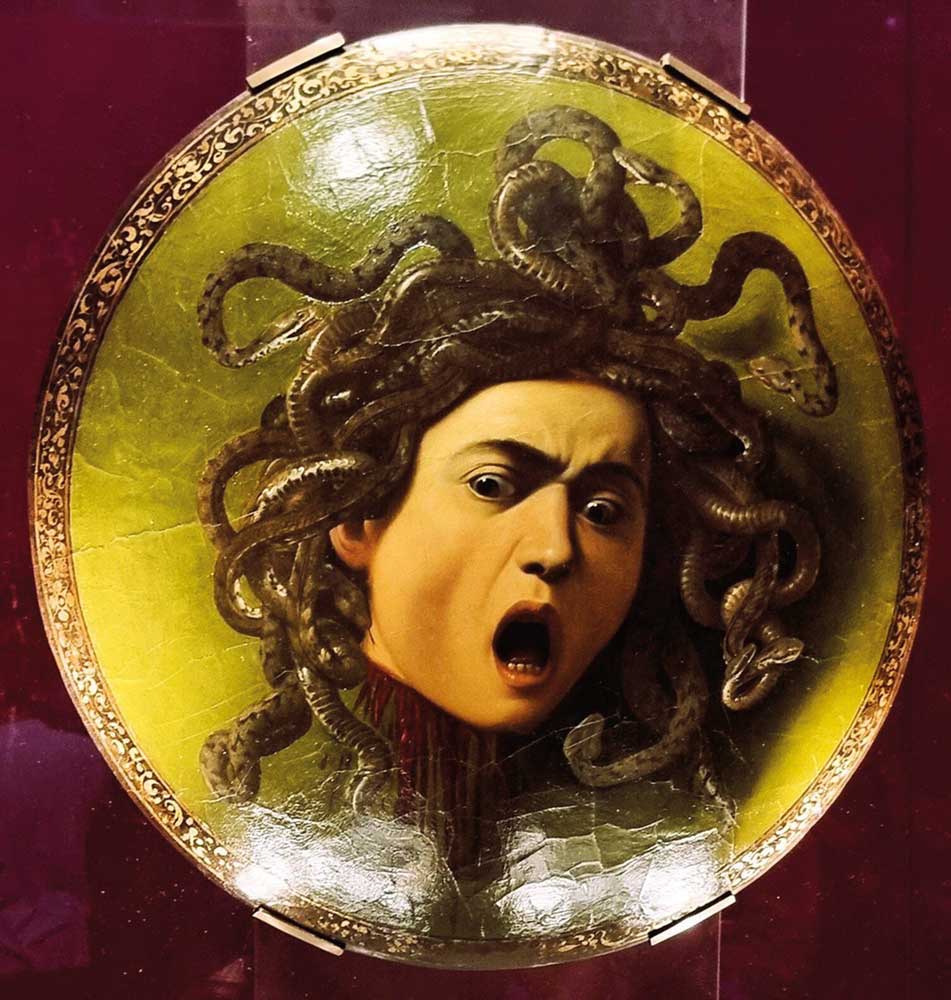 1. Caravaggio Scudo con Medusa (1598) Uffizi Firenze_web